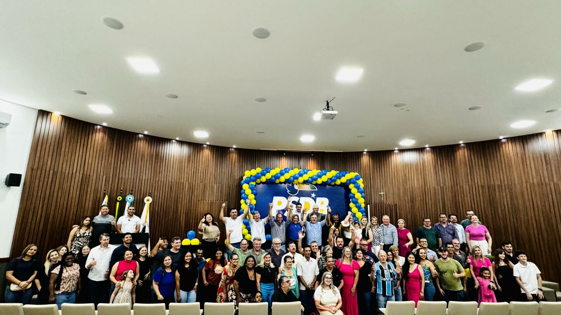 Imagem de compartilhamento para o artigo Convenção partidária PSDB lança seu Pré candidato a Prefeito Jocelito Krug pela Chapa Unidos por Chapadão da MS Todo dia